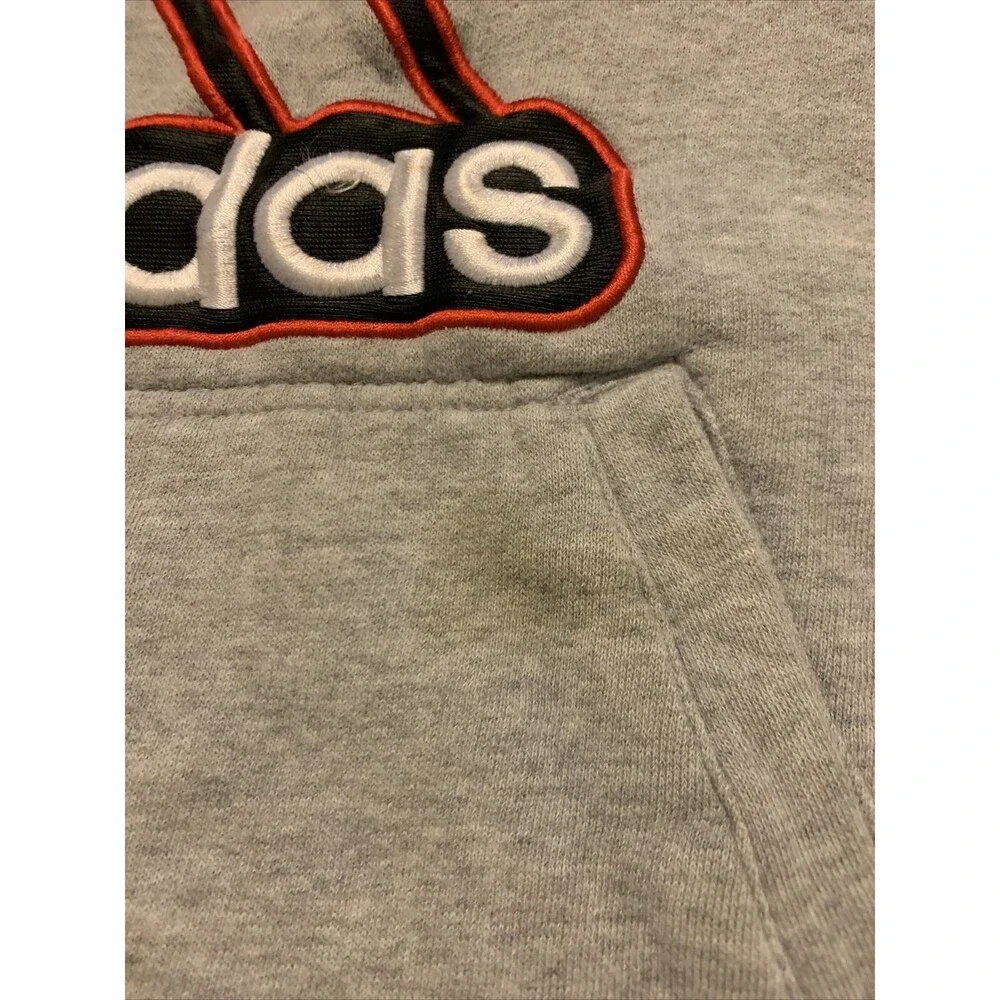 Adidas Boys Athletic Hoodie Sweatshirt Pullover Size 5 Multi-Color